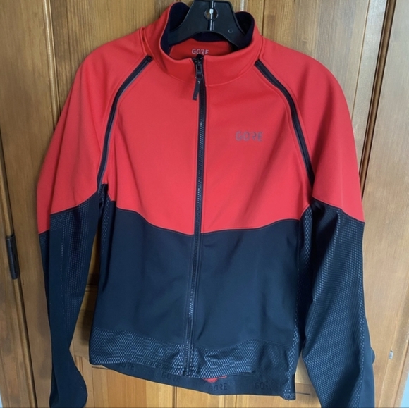 Men's Red and Black Performance Jacket - Picture 1 of 4